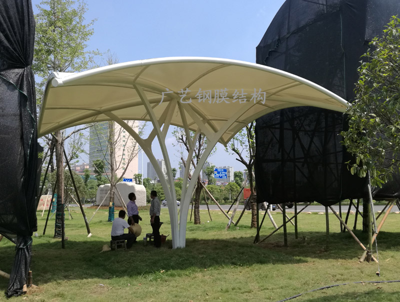 寧鄉(xiāng)企業(yè)文化園膜結構景觀標志